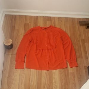 J CREW Orange Blouse